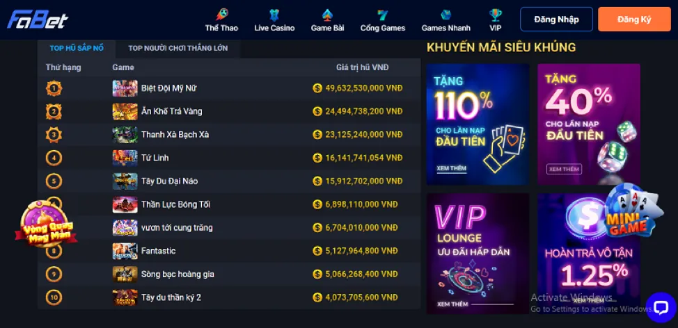 Giao diện game bắn cá wwin code